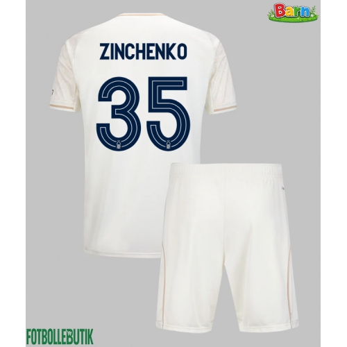 Nottingham Forest Oleksandr Zinchenko #35 Bortaställ Barn 2025-26 Kortärmad (+ Korta byxor)